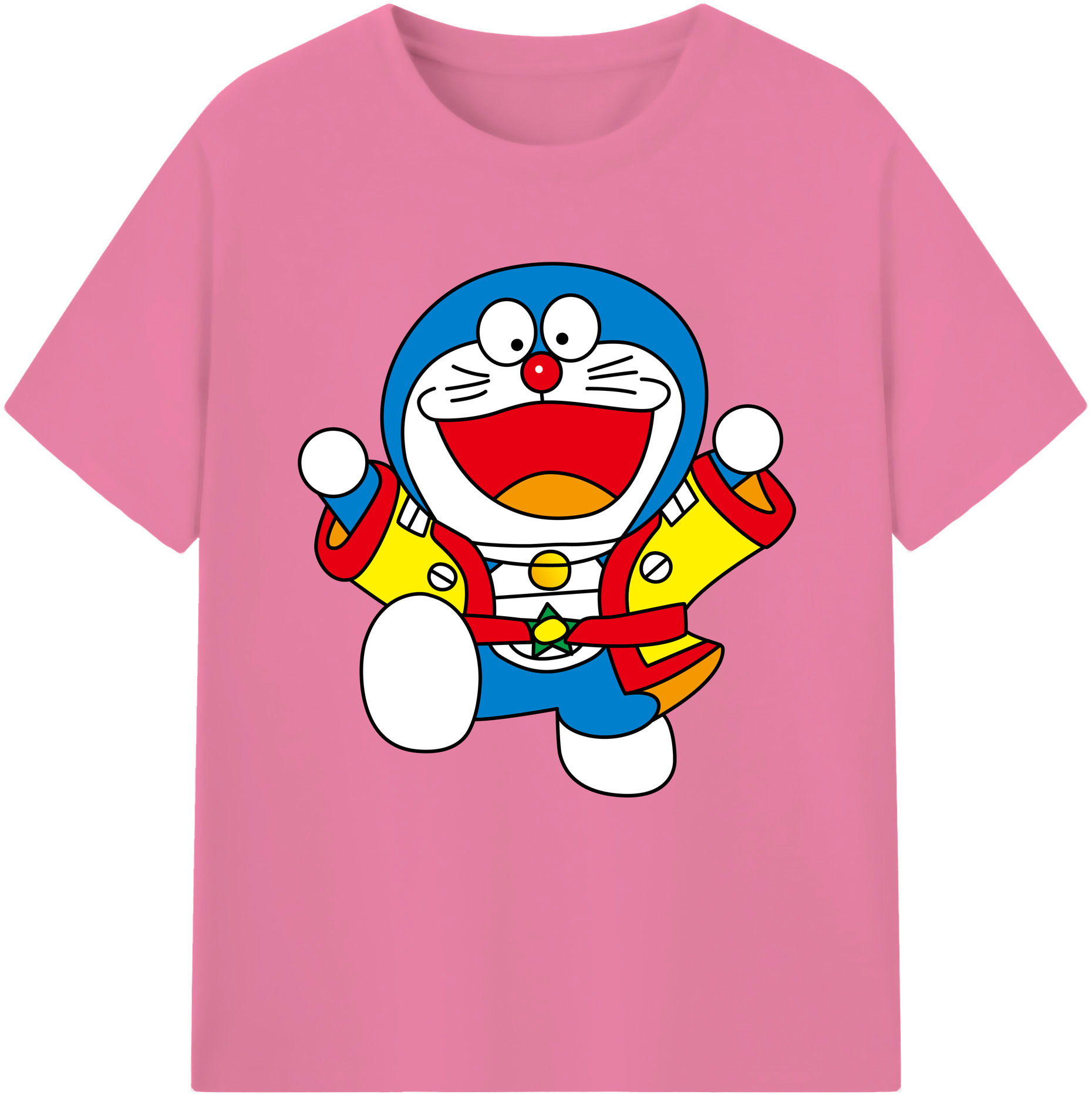 （画像用） ドラえもん Doraemon 綿100％半袖Tシャツ（フロントプリント）